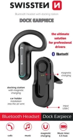 SWISSTEN ΑΚΟΥΣΤΙΚΟ BLUETOOTH   DOCK EARPIECE