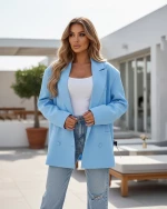 Oversized σακάκι διπλόκουμπο