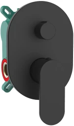 Orabella Oval Black matt - Μπαταρία λουτρού, εντοιχισμού 2 σημείων 10465