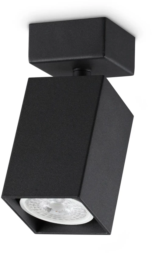 Απλίκα DYNAMITE AP1 SQUARE Μαύρο Ideal Lux 371191