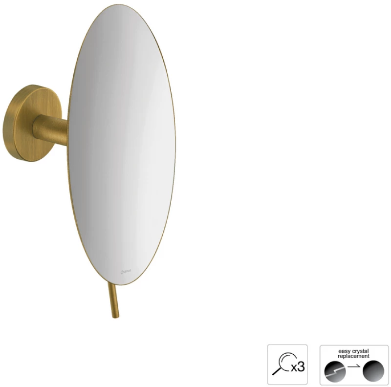 Sanco Cosmetic mirrors Μεγεθυντικός καθρέπτης x3 Μπρονζέ ματ MR-702-Μ25