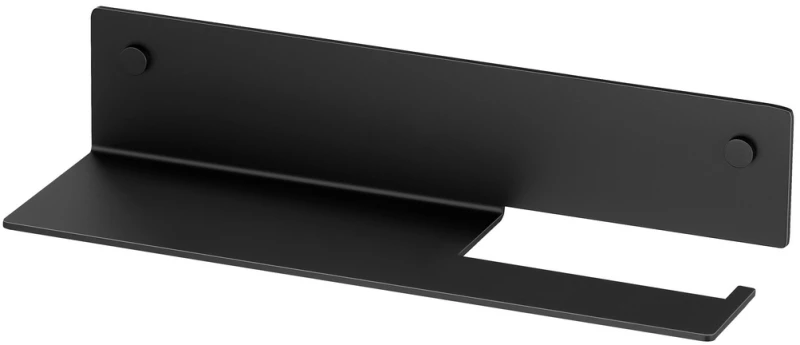 Sanco Shelves Ράφι με Χαρτοθήκη Μαύρο ματ SH-0504-Μ116