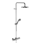 Horus Zéphyr Classic Collection - Complete Exposed Thermostatic Wall Shower Set - Metal Gun 16.797-CF