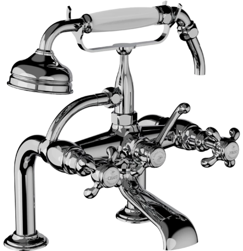Horus Montmartre Classic Collection - Complete Deck Bath / Shower Mixer - Polished Nickel 07.425-NB