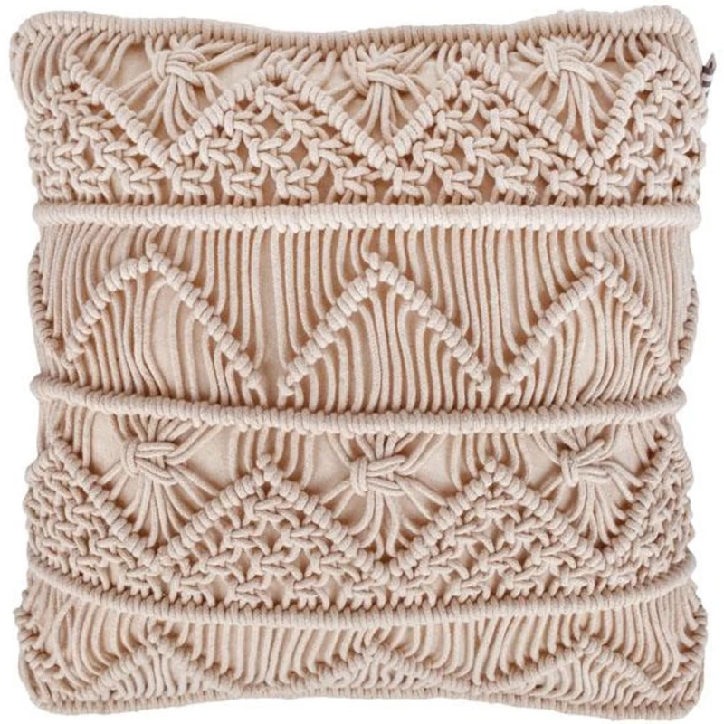 Μαξιλάρι Διακοσμητικό (Με Γέμιση) Macrame 925-225-193 Natural 40Χ40 Ύφασμα