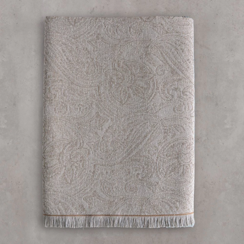 Ριχτάρι Ivy Brown Grey Rythmos Πολυθρόνα 160x180cm Βαμβάκι-Πολυέστερ