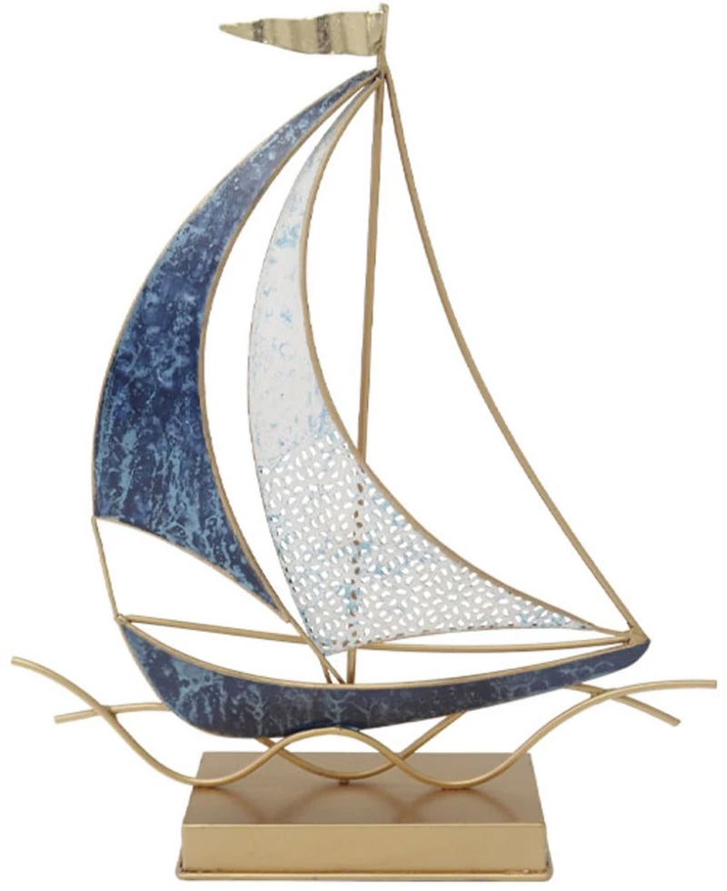Διακοσμητικό Καράβι 15-94958 31,1x36,8x8,3cm Multi Marhome Μέταλλο