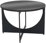 Τραπεζάκι Σαλονιού Καμάρες 19-10007 Φ61x40cm Black