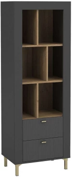 Βιβλιοθήκη Mossa 162788249 60x40x169cm Black