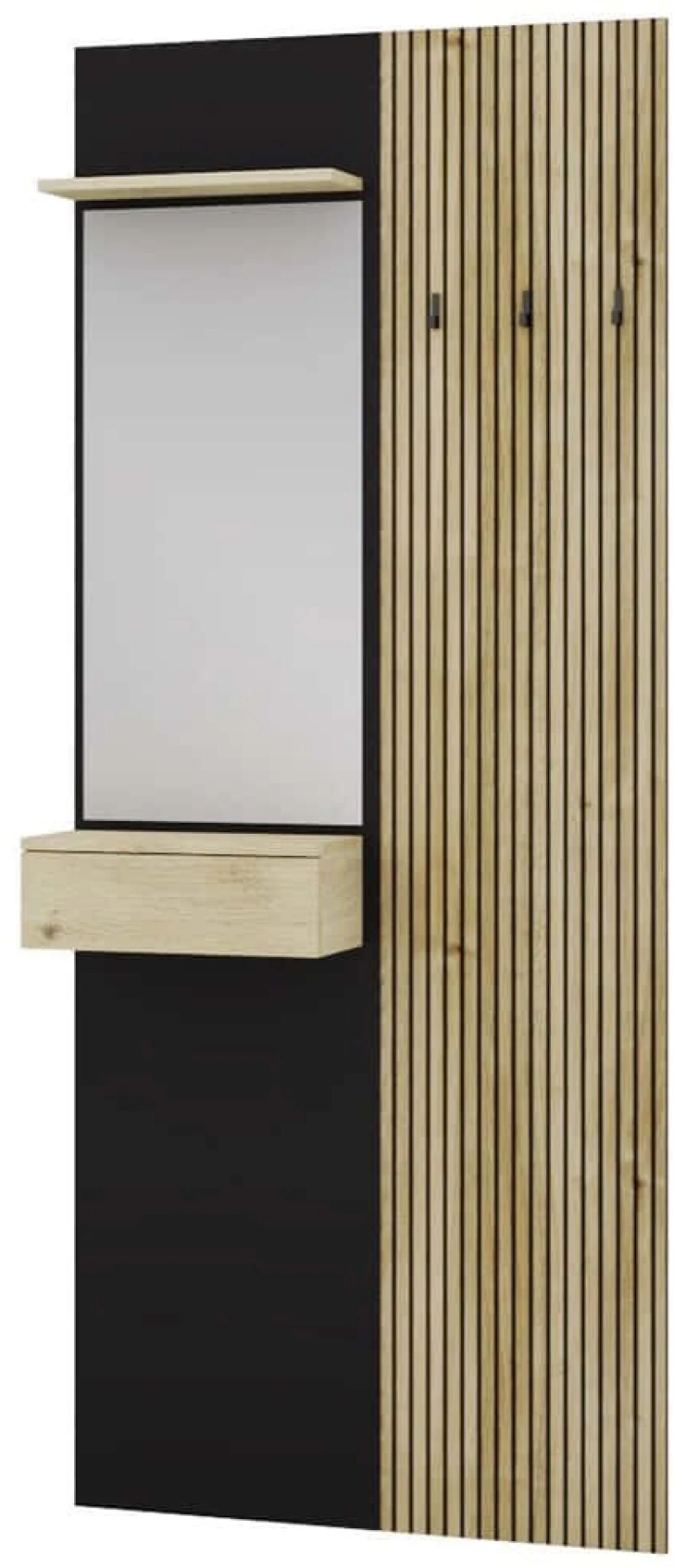 Έπιπλο Εισόδου Finley IΙ 162827719 71,6x25x205cm Natural-Black