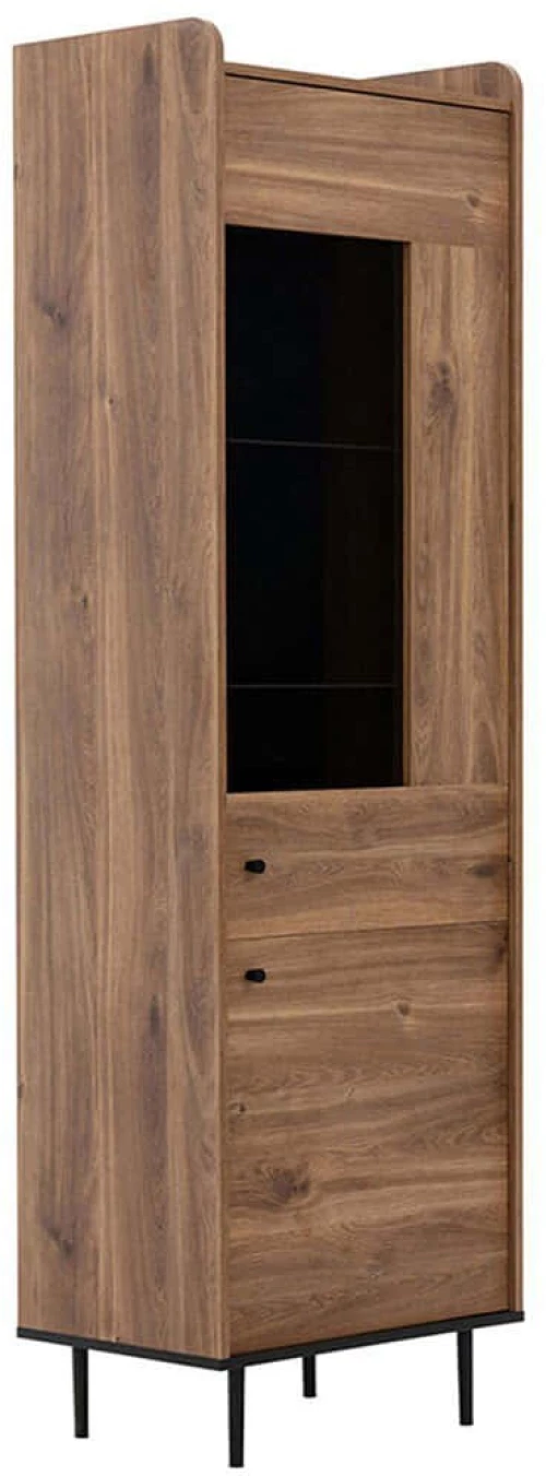 Βιτρίνα Vasina 162472529 60x40x200cm Walnut