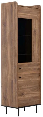 Βιτρίνα Vasina 162472529 60x40x200cm Walnut