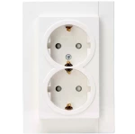 Πρίζα Ρεύματος Διπλή HK07 940229004 16A 250V Pure White Kopp