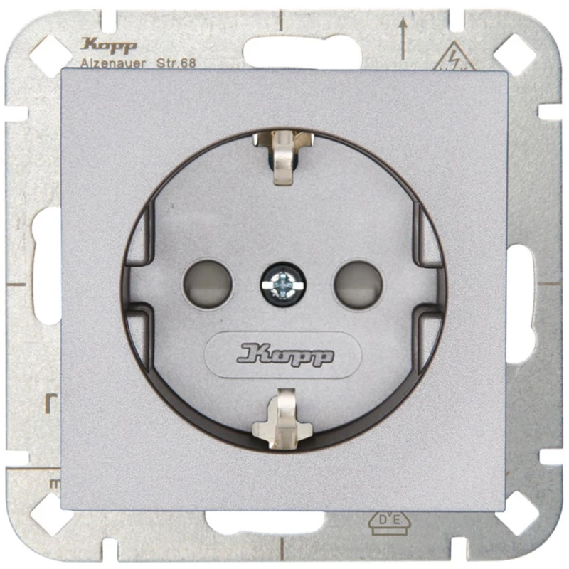 Πρίζα Ρεύματος Μονή HK07 940047001 16A 250V Steel Kopp