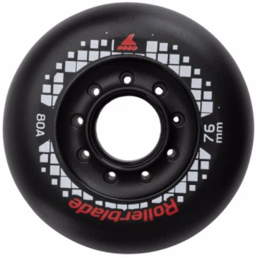ROLLERBLADE Apex 76χιλ./80Α Ροδάκια - Μαύρο