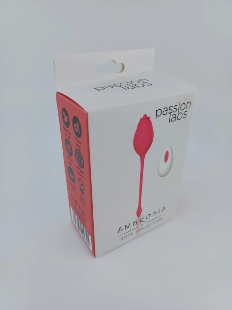 Vibrating Egg Ambrosia, 10 Modes, Silicone, USB, Pink 19 cm