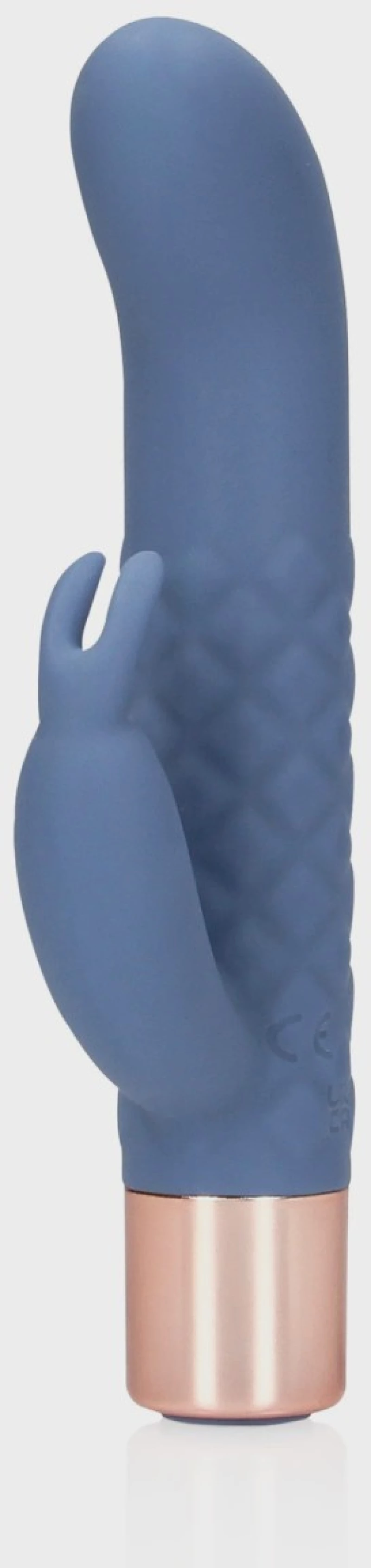 Mini Rabbit Vibrator, 10 vibration Modes, Silicone, USB, Blue,