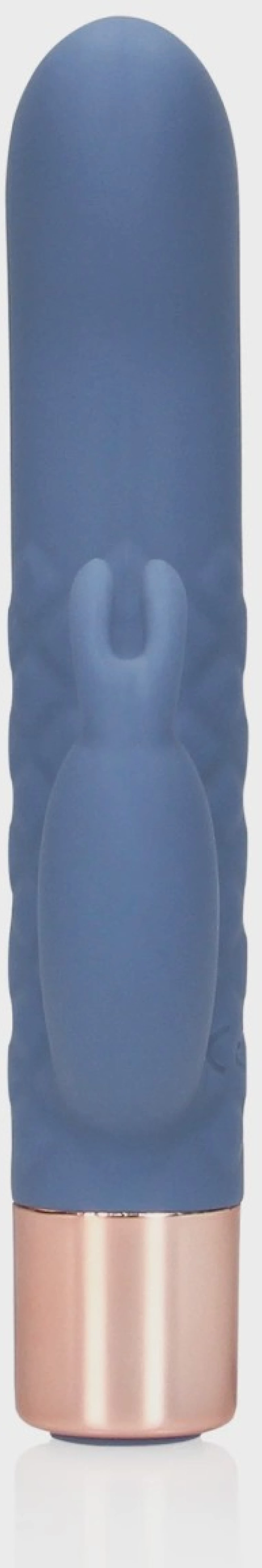 Mini Rabbit Vibrator, 10 vibration Modes, Silicone, USB, Blue,