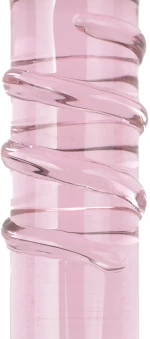 Double Pink Dildo, Sticla Premium, Pink, 19,3 cm, Passion Labs,