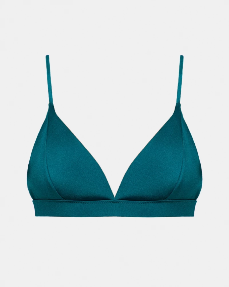 Γυναικείο Μαγιό τρίγωνο Rock Club - Teal - Τοπ Bikini - Σταθερό cup C - Regular Fit