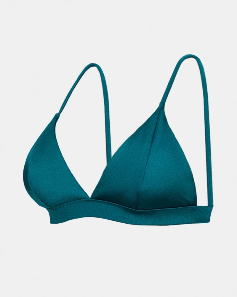 Γυναικείο Μαγιό τρίγωνο Rock Club - Teal - Τοπ Bikini - Σταθερό cup C - Regular Fit