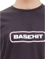 BASEHIT Ανδρική κοντομάνικη μπλούζα T-Shirt 221.BM33.06 OFF BLACK ..
