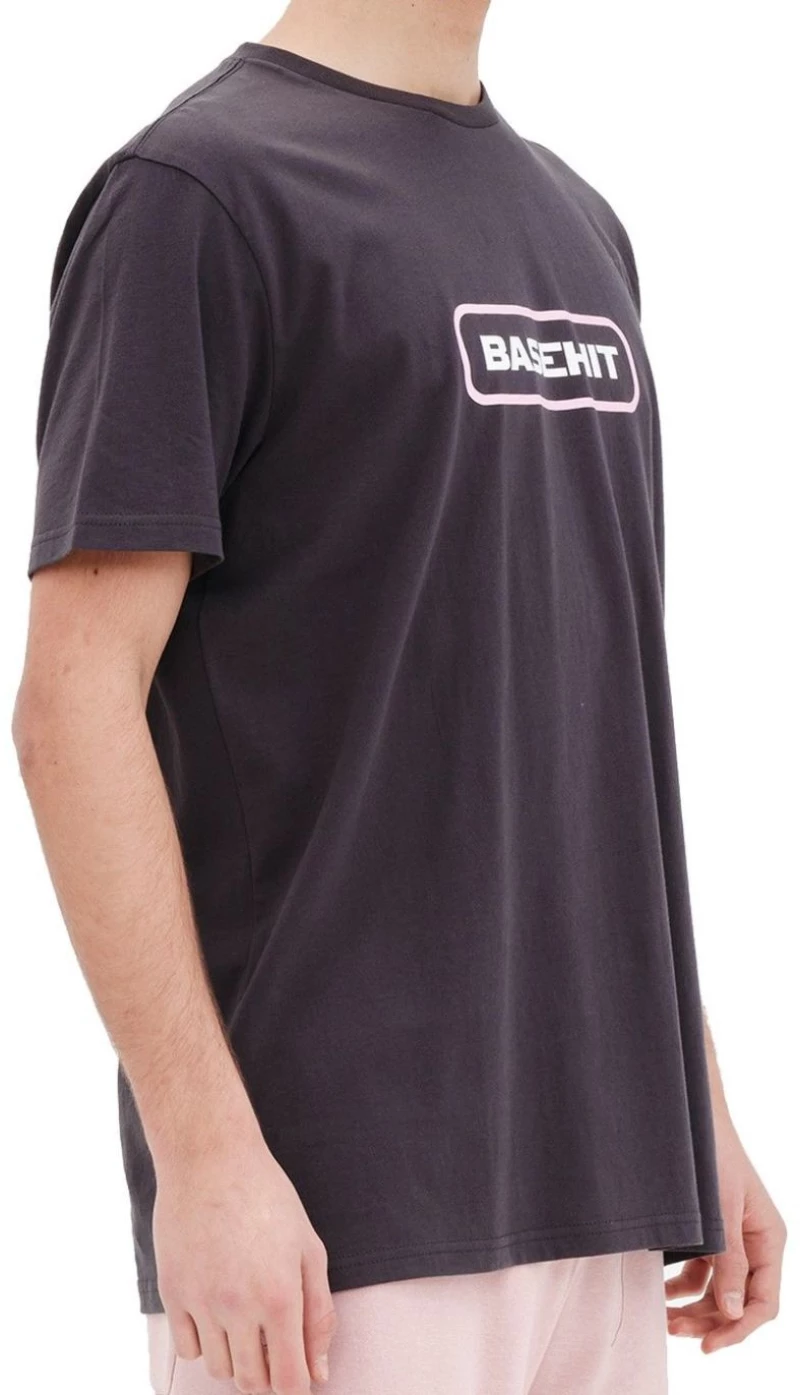 BASEHIT Ανδρική κοντομάνικη μπλούζα T-Shirt 221.BM33.06 OFF BLACK ..