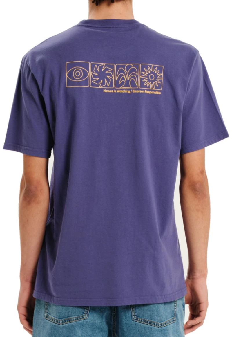 EMERSON Ανδρικό μώβ μπλουζάκι T-Shirt 251.EM33.18B PURPLE ..