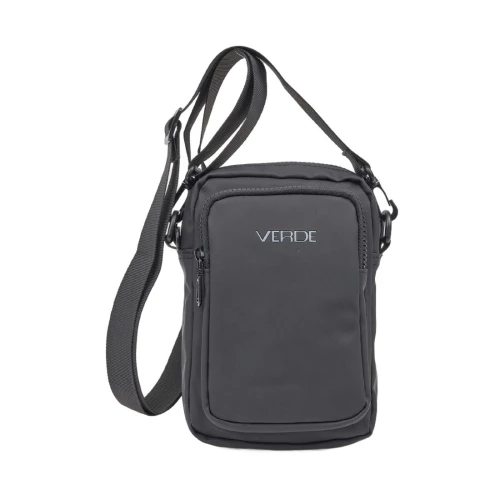 Verde Ανδρική Τσάντα Ώμου Χιαστί Μαυρη  13-0181-BLACK