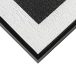 LIBERTA CONTRAST ΠΙΝΑΚΑΣ ΔΙΑΚΟΣΜΗΣΗΣ 60x80x3cm ΚΑΜΒΑΣ ΑΣΠΡΟ ΜΑΥΡΟ MDF ΜΑΥΡΟ
