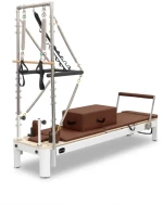 Viking Pilates Reformer with Tower Brown Leather