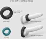 Δαχτυλίδι Πέους Σιλικόνης Cool Silicone Cock Ring - Μαύρο
