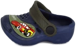 Μπλέ Παντοφλάκι γιά Αγόρι με σχέδια τύπου Crocs  k.09-051-blue