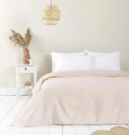 Κουβέρτα Ανοιξιάτικη Μονή (160x240) Dune Rose Pink nima
