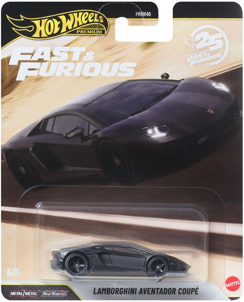 HOT WHEELS ΑΥΤΟΚΙΝΗΤΑΚΙΑ - FAST & FURIOUS - LAMBORGHINI AVENTADOR COUPE (#JHW77)