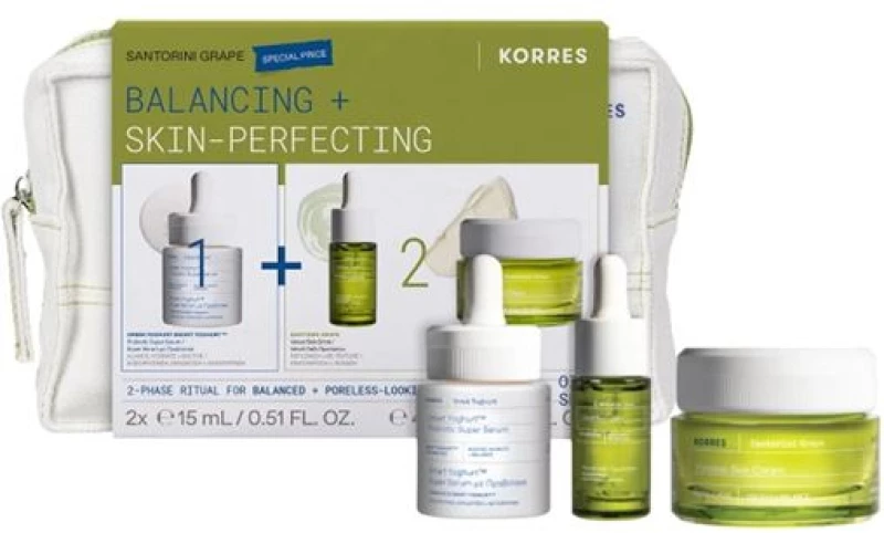 Korres Santorini Grape Σετ Περιποίησης για Ενυδάτωση 4τμχ