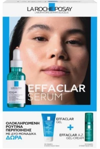 LA ROCHE POSAY Promo Effaclar Serum Ορός Κατά Των Eπίμονων Aτελειών, 30ml, Δώρο Effaclar Gel, 50ml & Effaclar A.Z Gel-Cream, 3ml