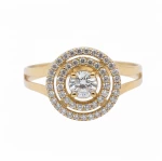 Δαχτυλίδι  Γυναικείο Χρυσό K14 με Zircon Filva DT1737