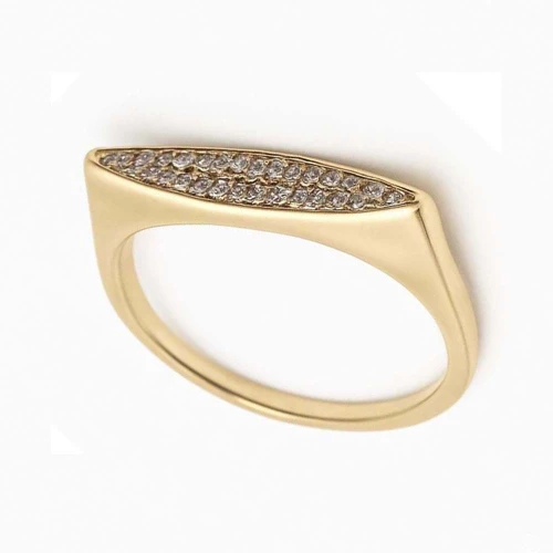 Δαχτυλίδι Γυναικείο  Χρυσό K9 με Zircon  Ν54 Gatsa DT 5961