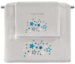 Σετ Βρεφικές Πετσέτες 2 Τεμαχίων Guy Laroche Bebe Starland Silver 50x70,70x130