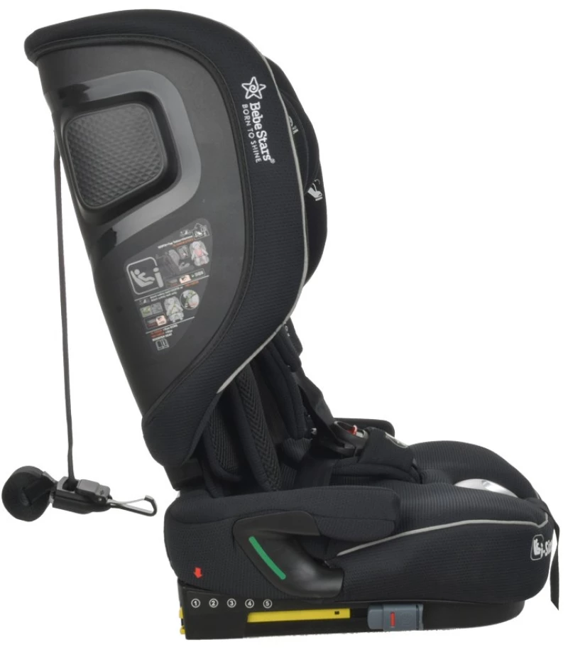 Κάθισμα Αυτοκινήτου Bebe Stars Flexy Isofix I-Size 76-150Cm Black 934-188