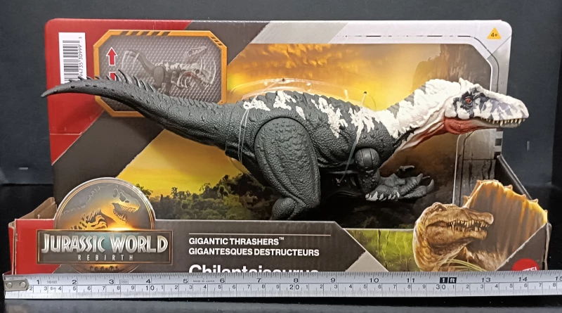 JURASSIC WORLD REBIRTH GIGANTIC THRASHERS CHILANTAISAURUS- JGB92/JGB95