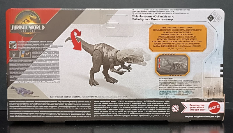 JURASSIC WORLD REBIRTH GIGANTIC THRASHERS CHILANTAISAURUS- JGB92/JGB95