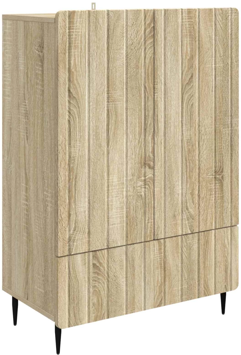 Πλαϊνό γραφείο με συρτάρι Sonoma Δρυς 66 x 34,5 x 97 εκ. Καφέ 894437