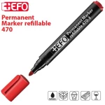 +Efo Μαρκαδόρος Κιβωτίων 470-3 F Κόκκινο