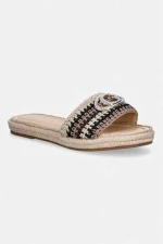 Guess FLJKLIFAB03 Γυναικεία Σανδάλια Μαύρα