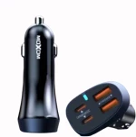 Moxom LX-VC807 Φορτιστής Αυτοκινήτου με 4 Θύρες Φόρτισης Μαύρο