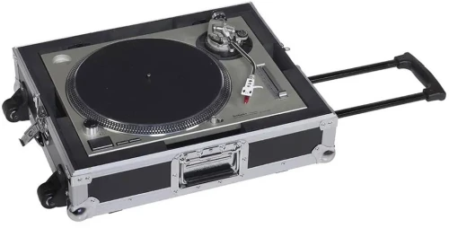 Walkasse TTPRO-TROLLEY - Τροχήλατη DJ Flight Case για πικάπ πολλαπλών τύπων, Silver