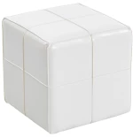 ENZO WHITE PU ΣΚΑΜΠΟ 31X31X31εκ.
