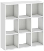 Βιβλιοθήκη Cube χρώμα λευκό 90x30x90εκ.